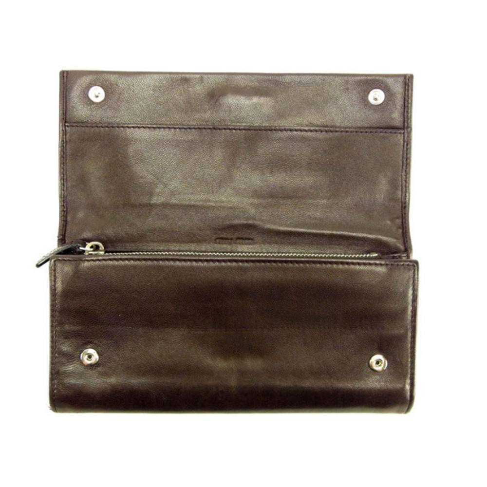 Miu Miu Long Wallet Brown Wallet Storage - image 3